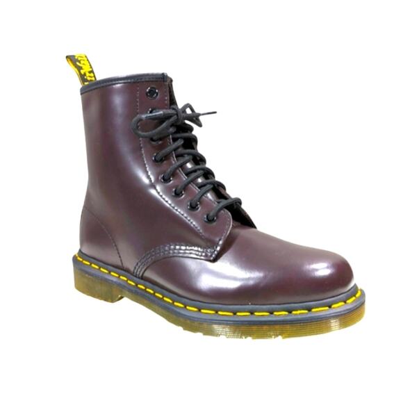 Dr. Martens NWOT 1460 Smooth Eggplant/Black Cherry Size 7L/6M S3031 - Picture 3 of 12